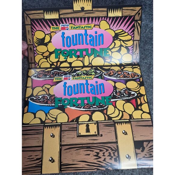 1994 Pepsi Fountain Fortune Promotional Calendar Vintage Advertising Display - Picture 3 of 9